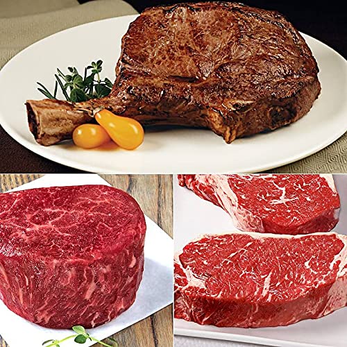 Connoisseurs Choice with USDA Prime Filet Mignon Steak, Bone-in Ribeye Steaks