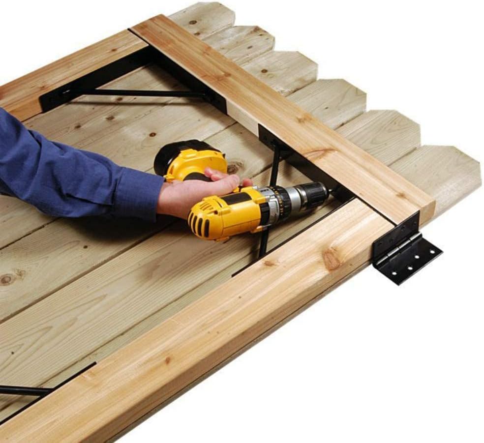 Anti Sag Gate Kit Heavy Duty No Sag Kit for Wooden Gate Fence with a Gate Latch