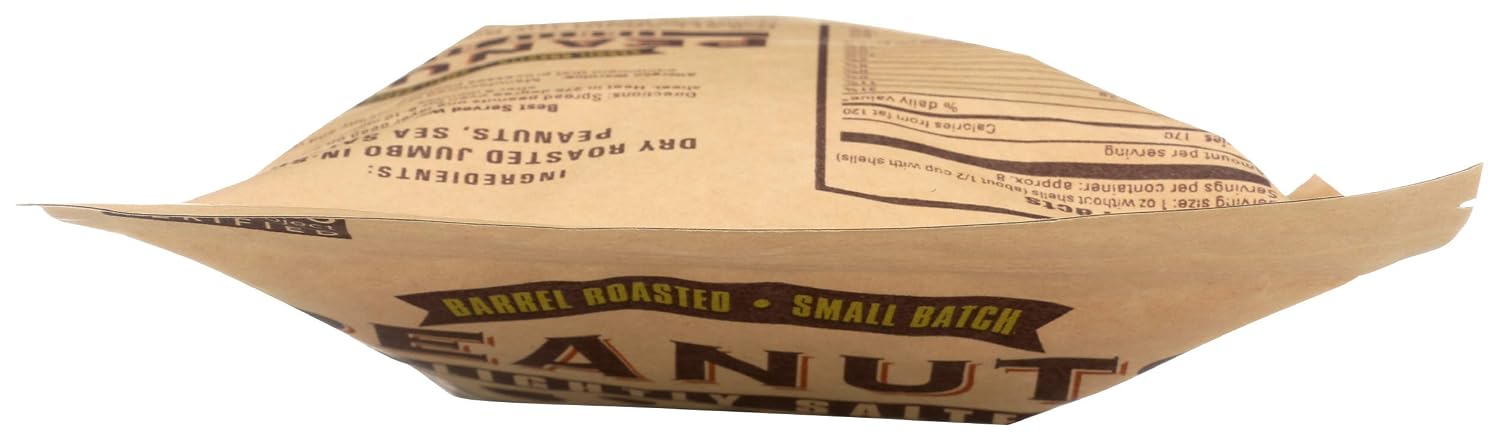 CB's Nuts Lightly Salted Peanuts — In-Shell, USA Grown, Slow Roasted in Small Batches, Non-GMO Verified, No Palm Oil, 12 oz Bag