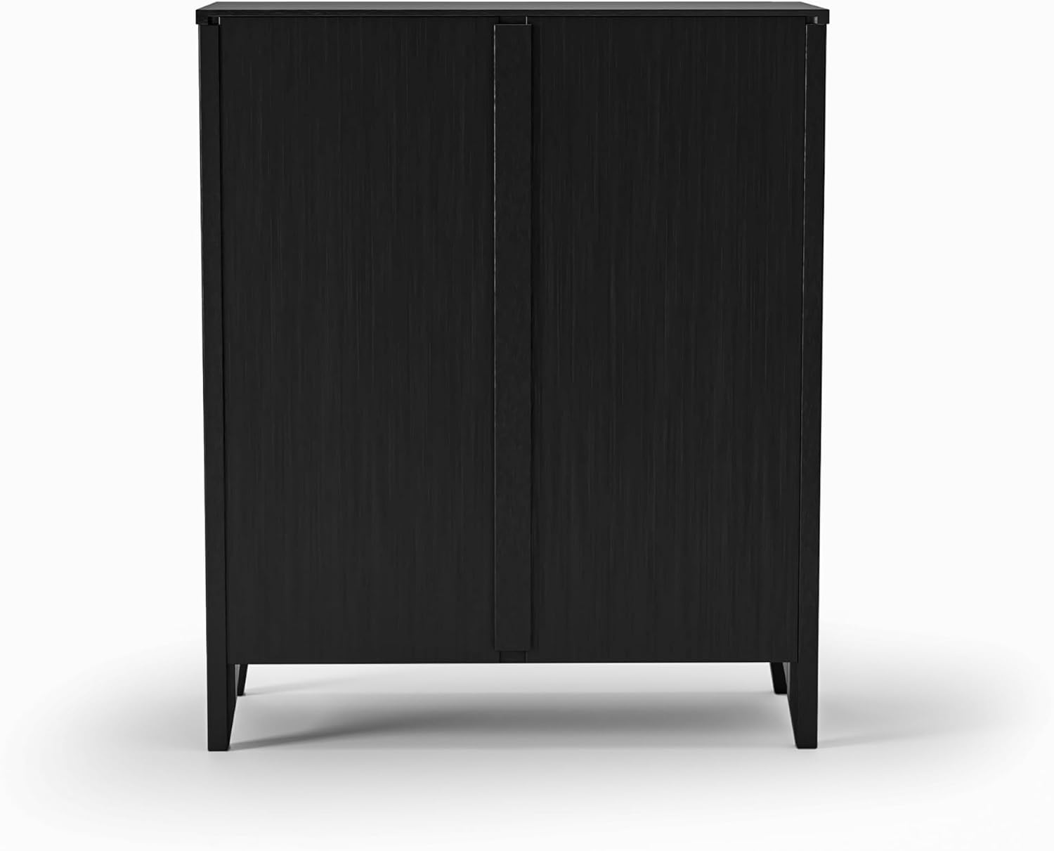 Shaker Style 3 Shelf Bookcase / Solid Wood / 36" High / Adjustable Shelving / Closed Back / Display Bookshelf for Living Room, Bedroom, Home and Office, White