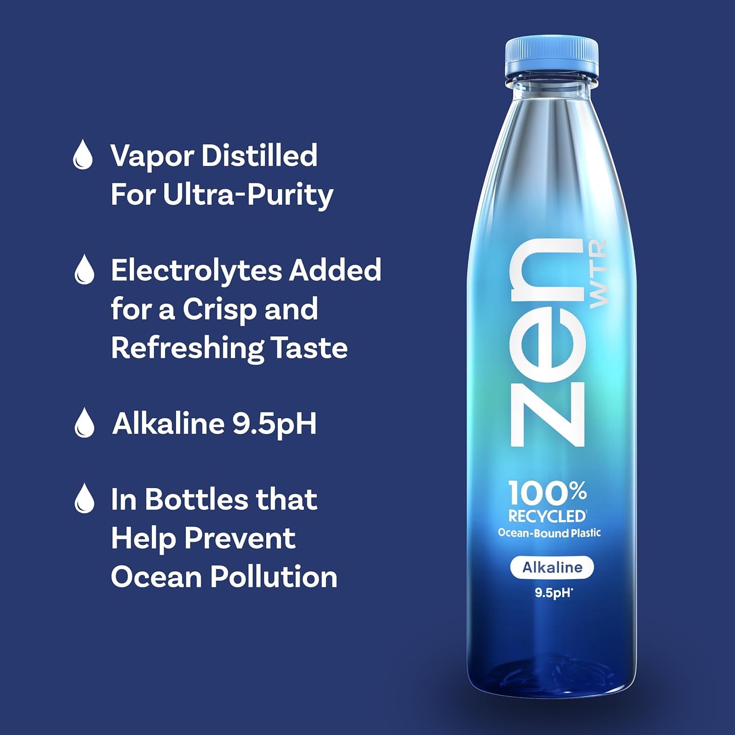ZenWTR, Alkaline Water, 1.5 Liter