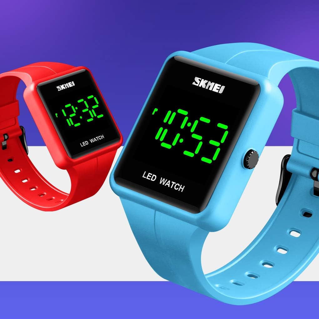 Gosasa Large Face LED Digital Watch Date Time 3Bar Waterproof Wristwatch Men Women Sports Watches