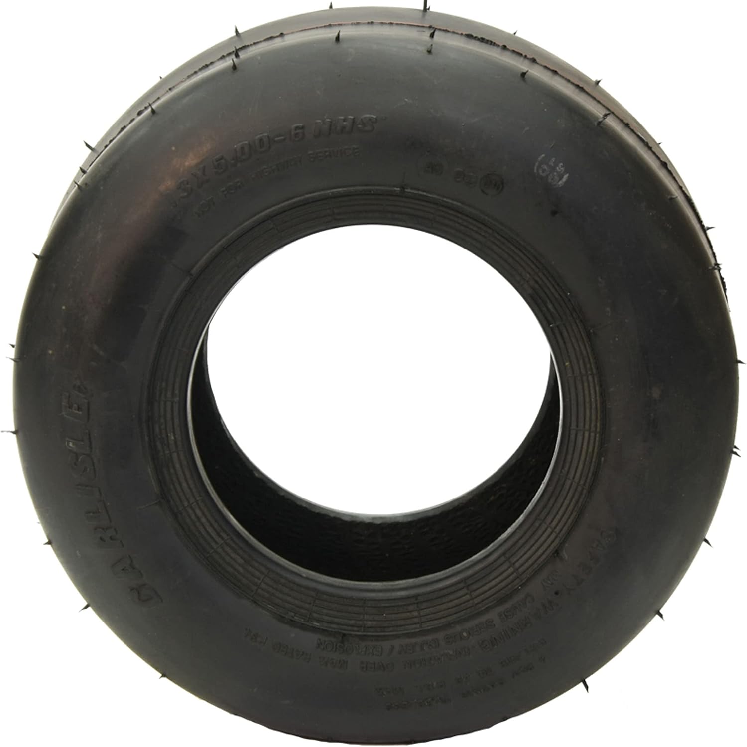 Carlisle Smooth Lawn & Garden Tire - 20X10-10 | Lawn Mower & Garden Tractor All Season Traction 73A3 Rated 2 Ply Bias Construction Black Sidewall Tire