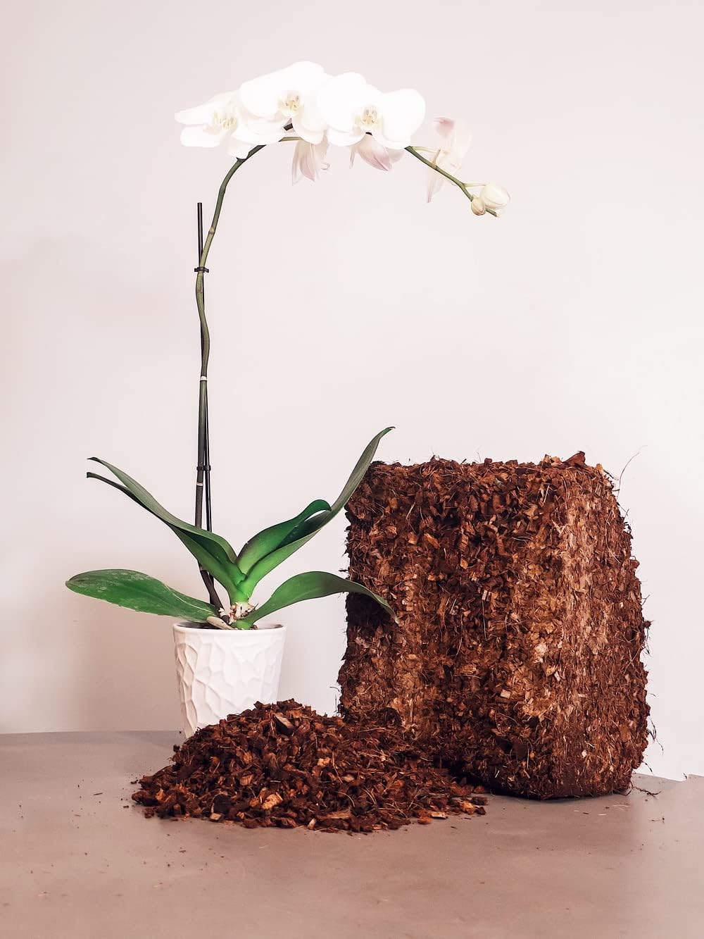 Envelor Organic Coco Coir Brick 10 Lbs. Coir Block Coconut Fiber Growing Medium Potting Soil Mix Coco Peat Media Coir Pith Indoor Outdoor Planters Vegetable Garden Beds