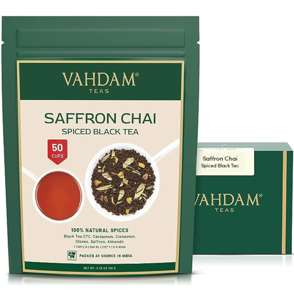 VAHDAM, Himalayan Green Tea Leaves (50+ Cups, 3.53 Oz) Non GMO, Gluten Free | High Elevation Grown Green Tea Leaves From Himalayas | Pure Unblended Single Origin Green Loose Leaf Tea | Vacuum Sealed