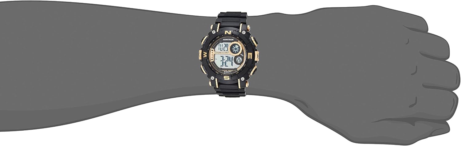 Armitron Sport Men's Digital Chronograph Resin Strap Watch, 40/8284
