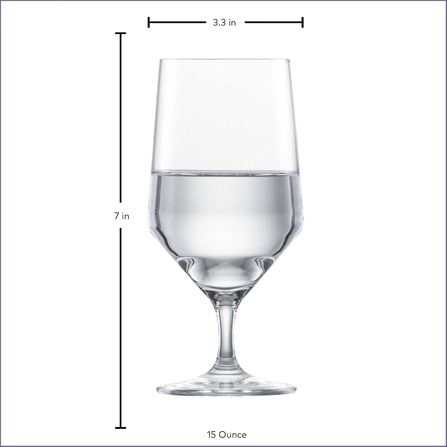 Zwiesel Glas Pure Burgundy Red Wine Glass (Set of 4), Graceful Burgundy Glasses for Red Wine, Dishwasher-Safe Tritan Crystal Glasses, Made in Germany (23 Ounce)