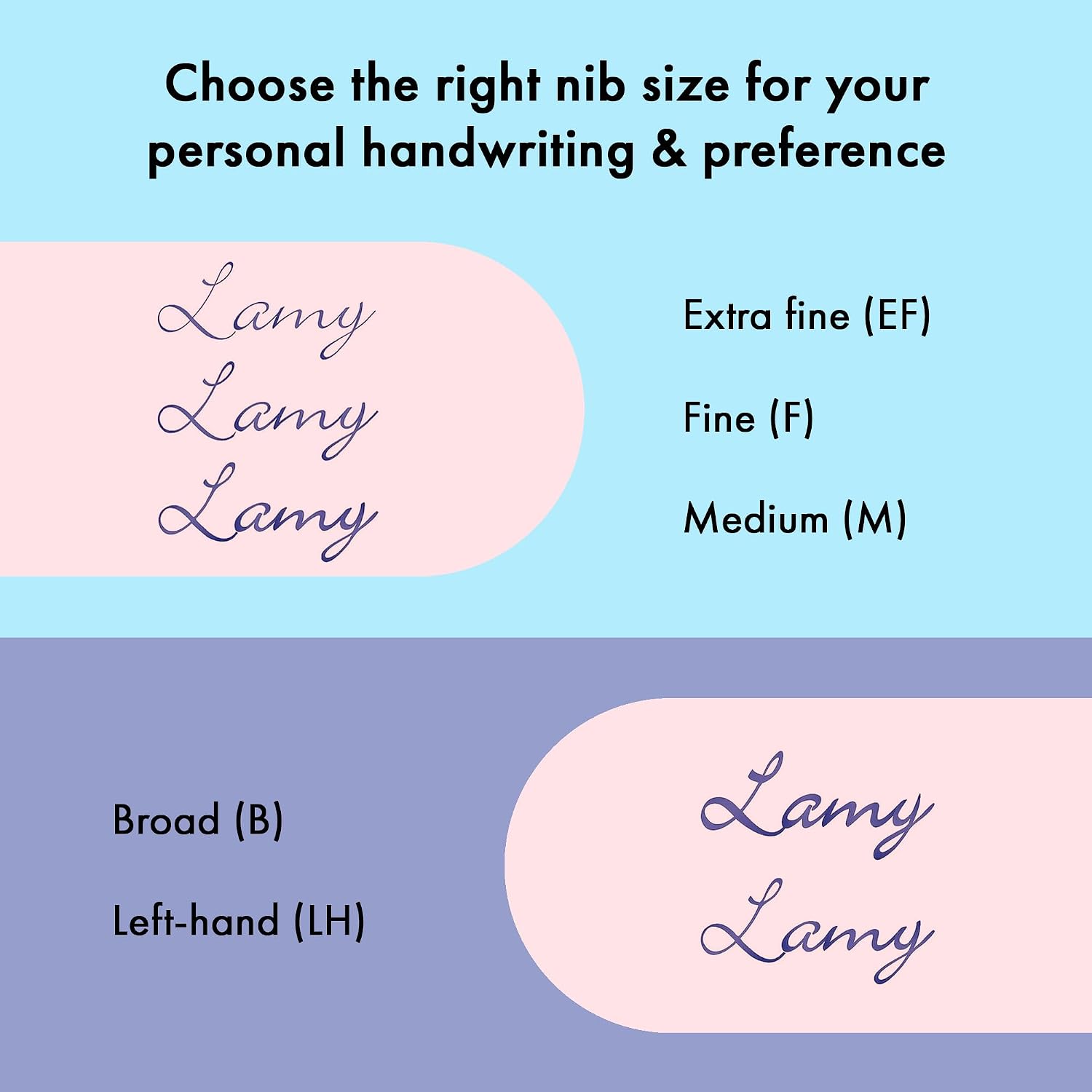 LAMY AL-star black - Fountain Pen with ergonomic grip & black Left-Handed steel nib (LH) in size M - lightweight aluminum body - including LAMY T 10 blue cartridge