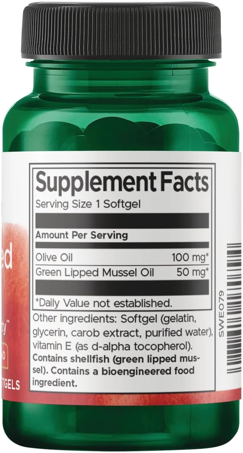 Swanson New Zealand Green Lipped Mussel Oil 30 Sgels (2 Pack)