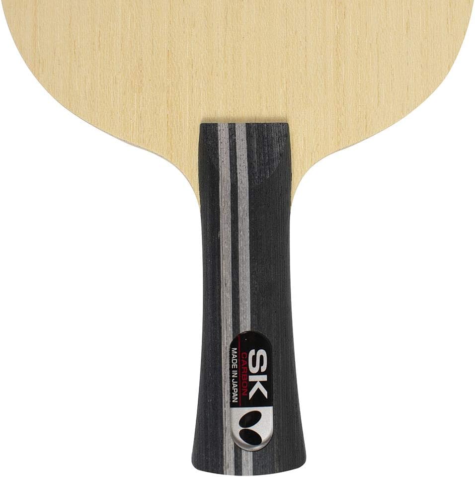 Butterfly SK Carbon Table Tennis Blade - TAMCA 5000 Carbon Fiber Blade - Professional Butterfly Table Tennis Blade - Available in FL and ST Shakehand Handle Styles - Made in Japan