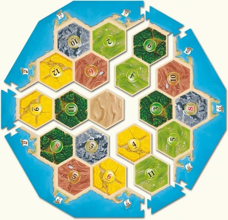 CATAN Family Edition Board Game - Embark on a Quest for Settlement! Strategy Game for Kids & Adults, Ages 10+, 3-4 Players, 60 Minute Playtime