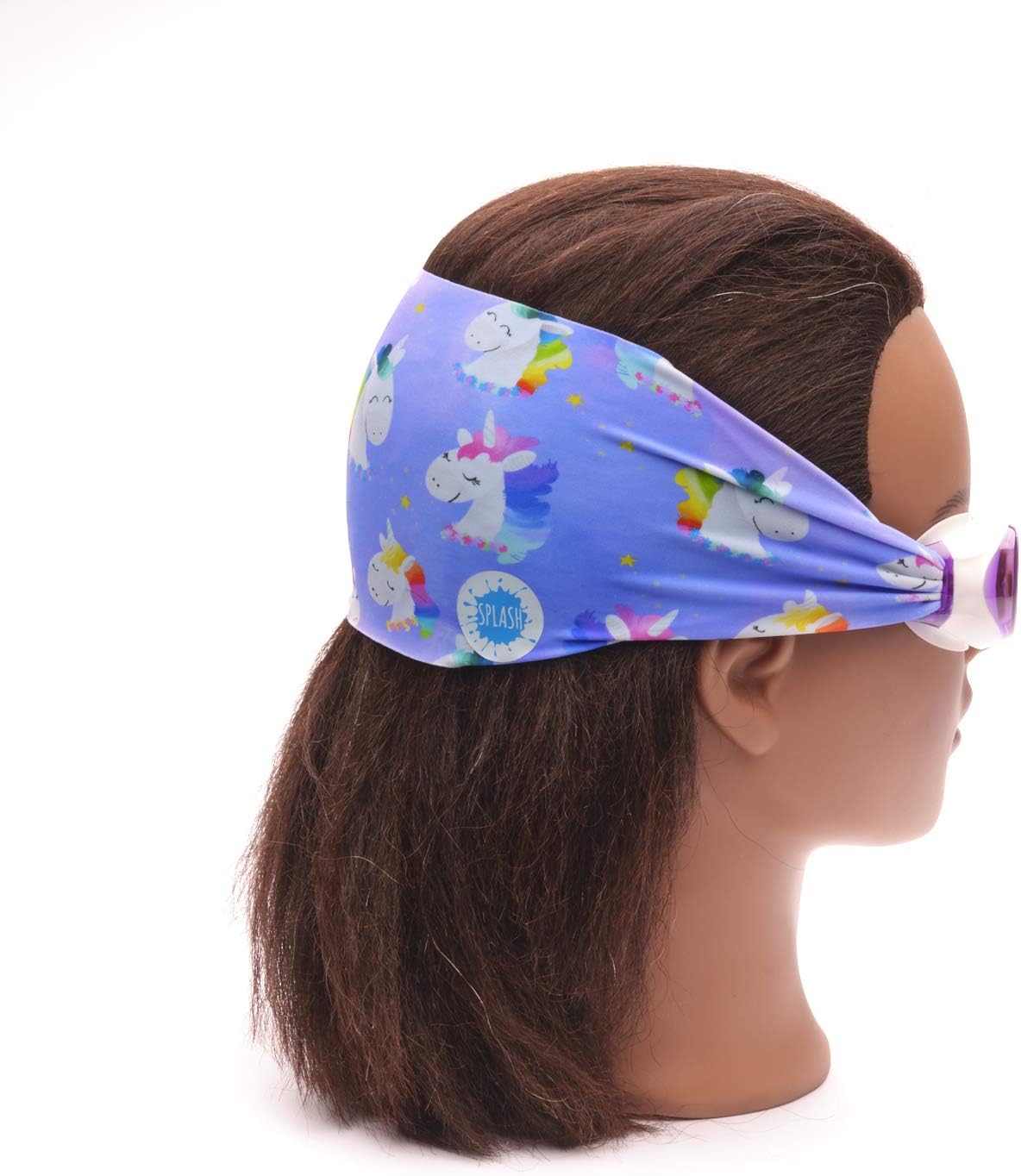 Splash Place SWIM GOGGLES with Fabric Strap - Adult & Kids Swim Goggles - PINKS & PURPLES