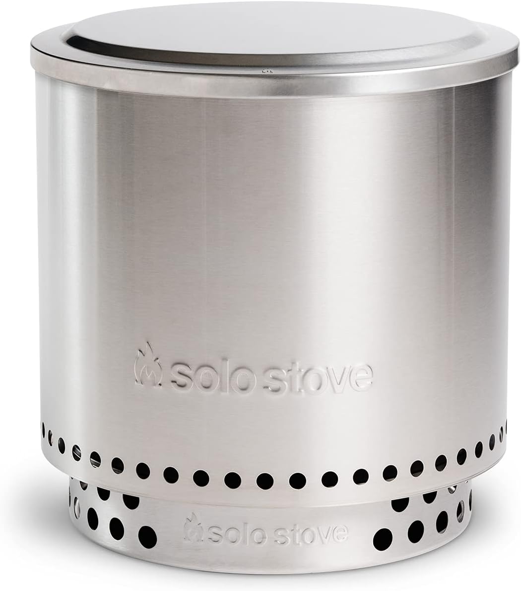 Solo Stove Ranger Lid - Premium 304 Stainless Steel Fire Pit Cover, Modern Round Design, Versatile Tabletop Accessory