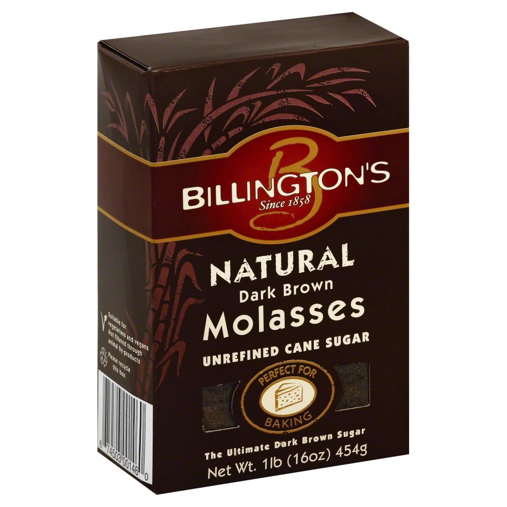 Wholesome Billington's Natural Dark Brown Molasses 16oz Box, 1-Pack