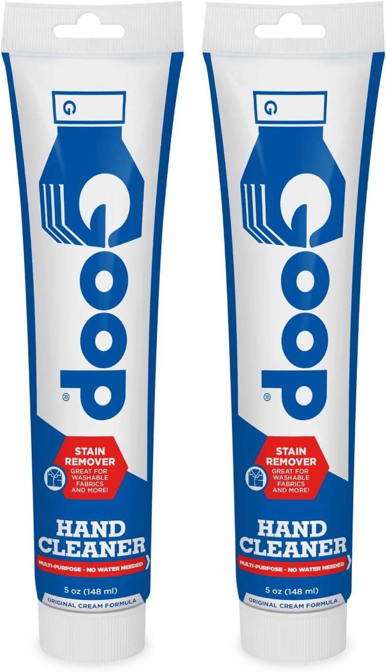 GOOP Multi-Purpose Hand Cleaner- Waterless Hand Degreaser, Laundry Stain Remover - NonToxic and Biodegradable Cleaner Remove Dirt, Oil, Paint, Ink, and Clothes Stains Original, 14oz Pack of 1