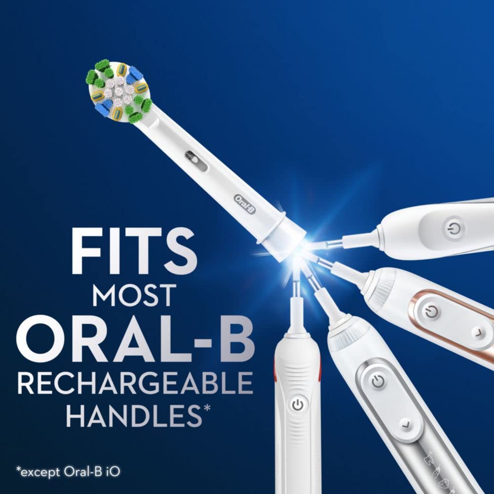 Oral-B FlossAction Electric Toothbrush Replacement Brush Heads Refill, 3ct