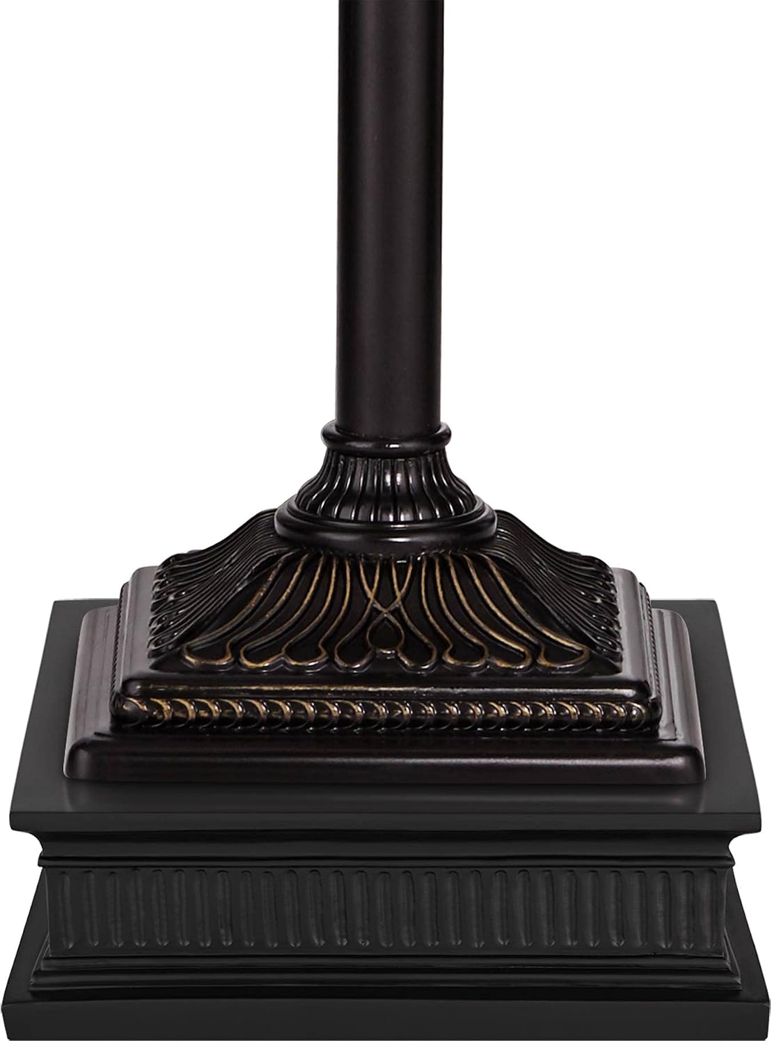 Regency Hill Garver 72 1/2" Tall Bronze Side Light Torchiere Floor Lamp | Traditional 2-Light Adjustable Gooseneck Arm 5 Oiled Rubbed Amber Glass Shades for Living Room Reading House Bedroom Home