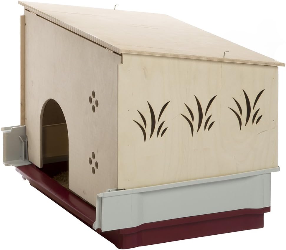 Ferplast Krolik XXL Rabbit Cage w/Wire Extension | Rabbit Cage Includes All Accessories & Measures 63.8L x 23.62W x 19.68H Inches | 1-Year Warranty