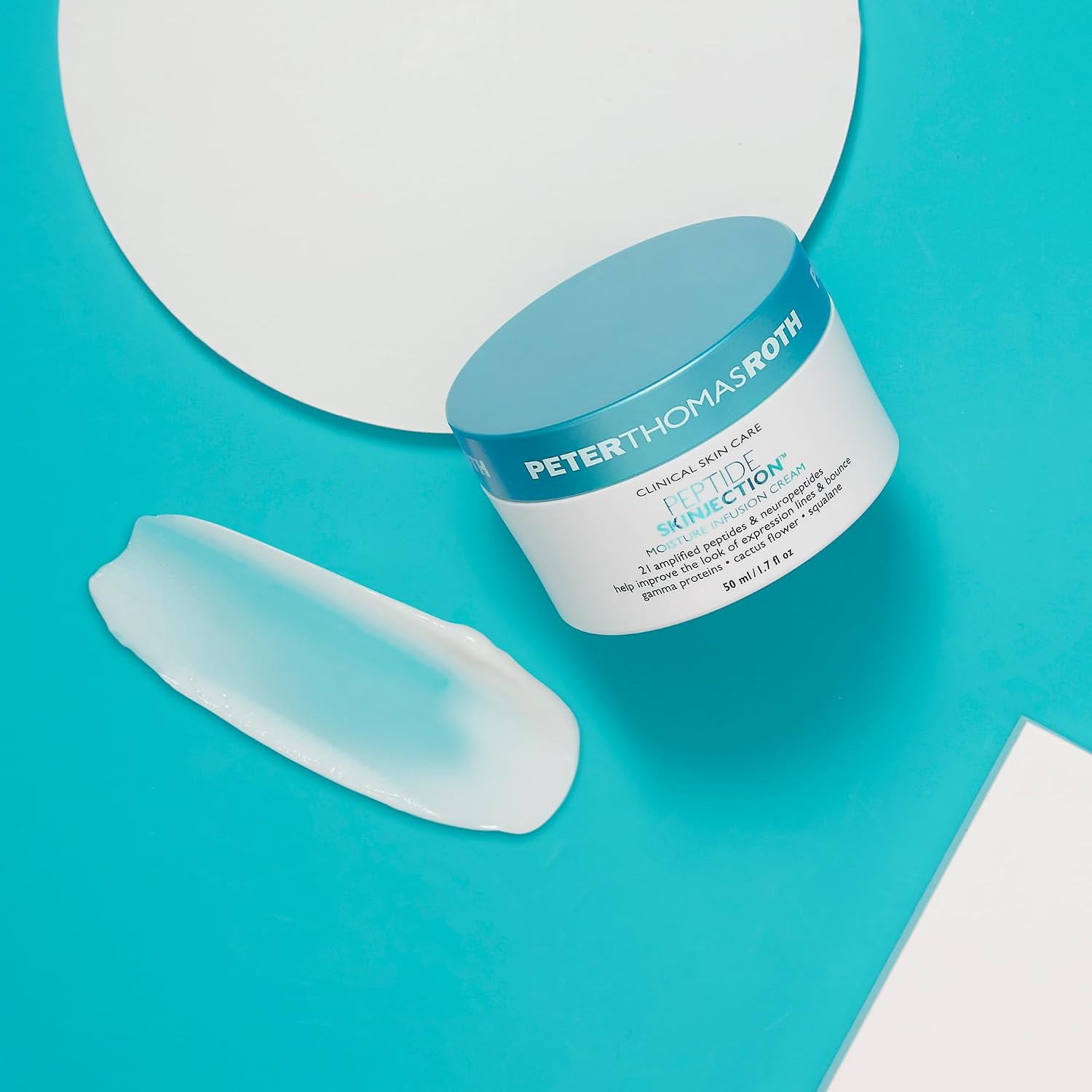 Peter Thomas Roth | Peptide Skinjection™ Moisture Infusion Cream, Refillable Moisturizer, For Loss of Firmness and Elasticity, Fine Lines & Wrinkles