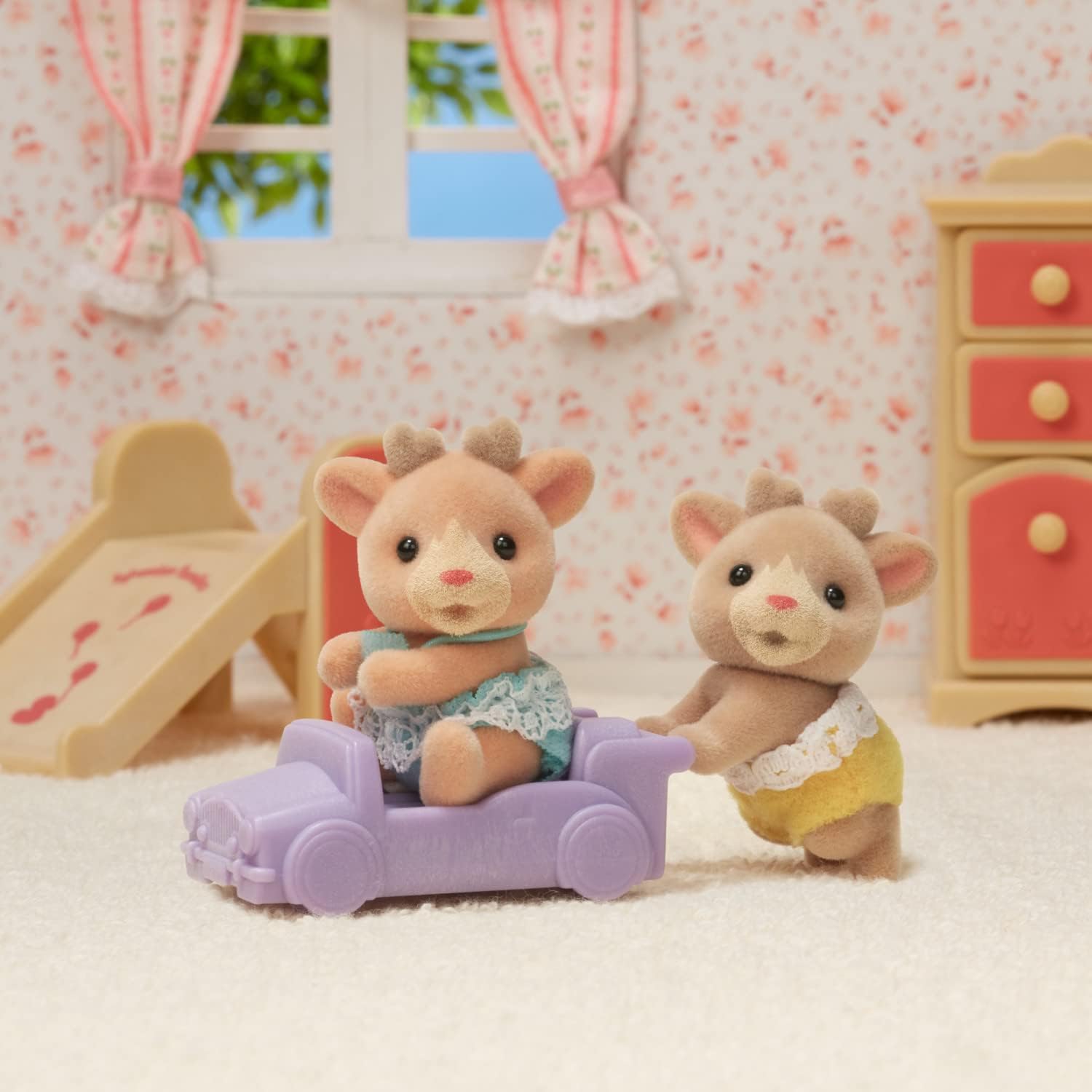 Calico Critters Hopscotch Rabbit Twins - Adorable Bunnies for Endless Imaginative Play. Bring Home the Double the Fun with These Charming Twins!