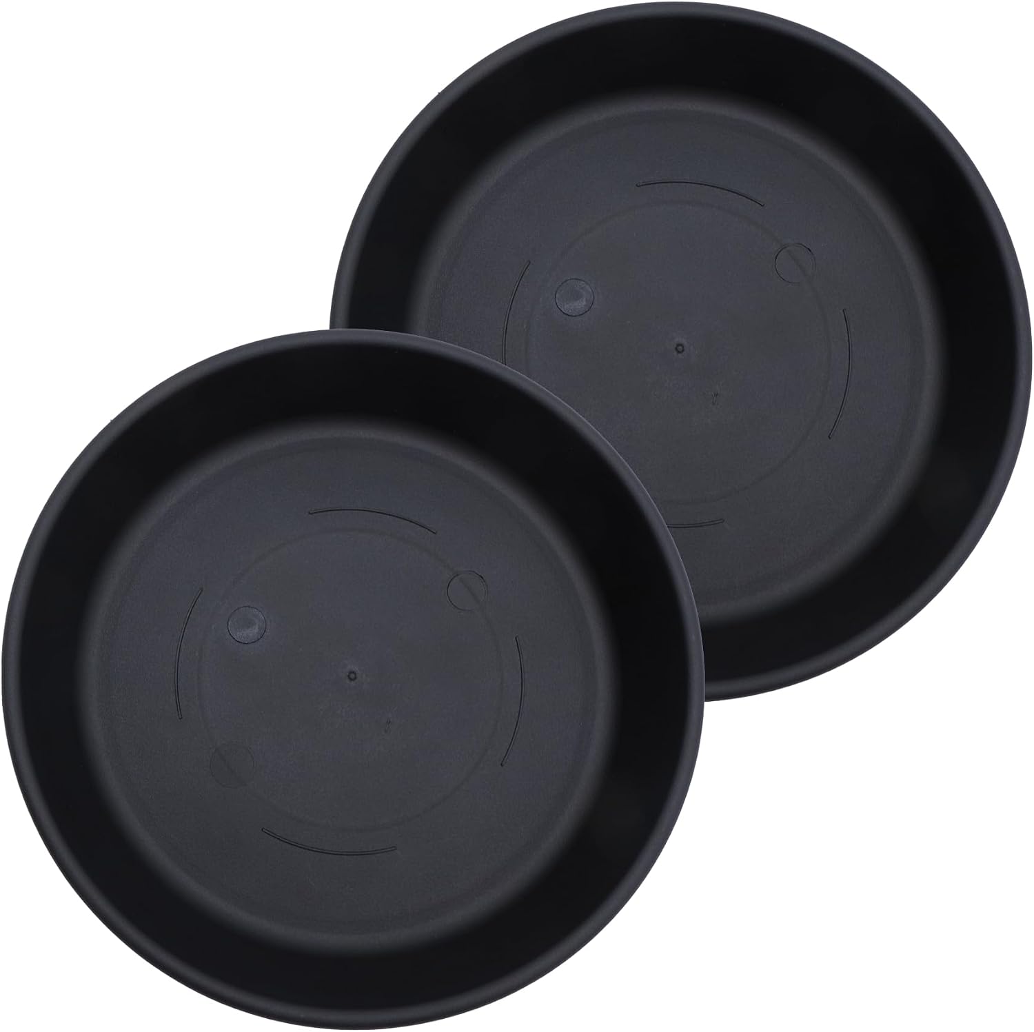 The HC Companies 14 Inch Round Plastic Classic Plant Saucer - Indoor Outdoor Plant Trays for Pots - 14"x14"x2.5" Sandstone
