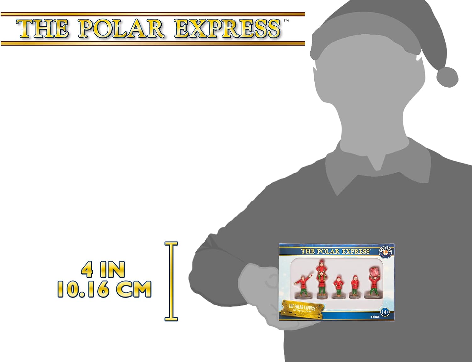 Lionel Trains - The Polar Express People Pack, O Gauge, People: Santa, Billy, Hero Girl, Hobo