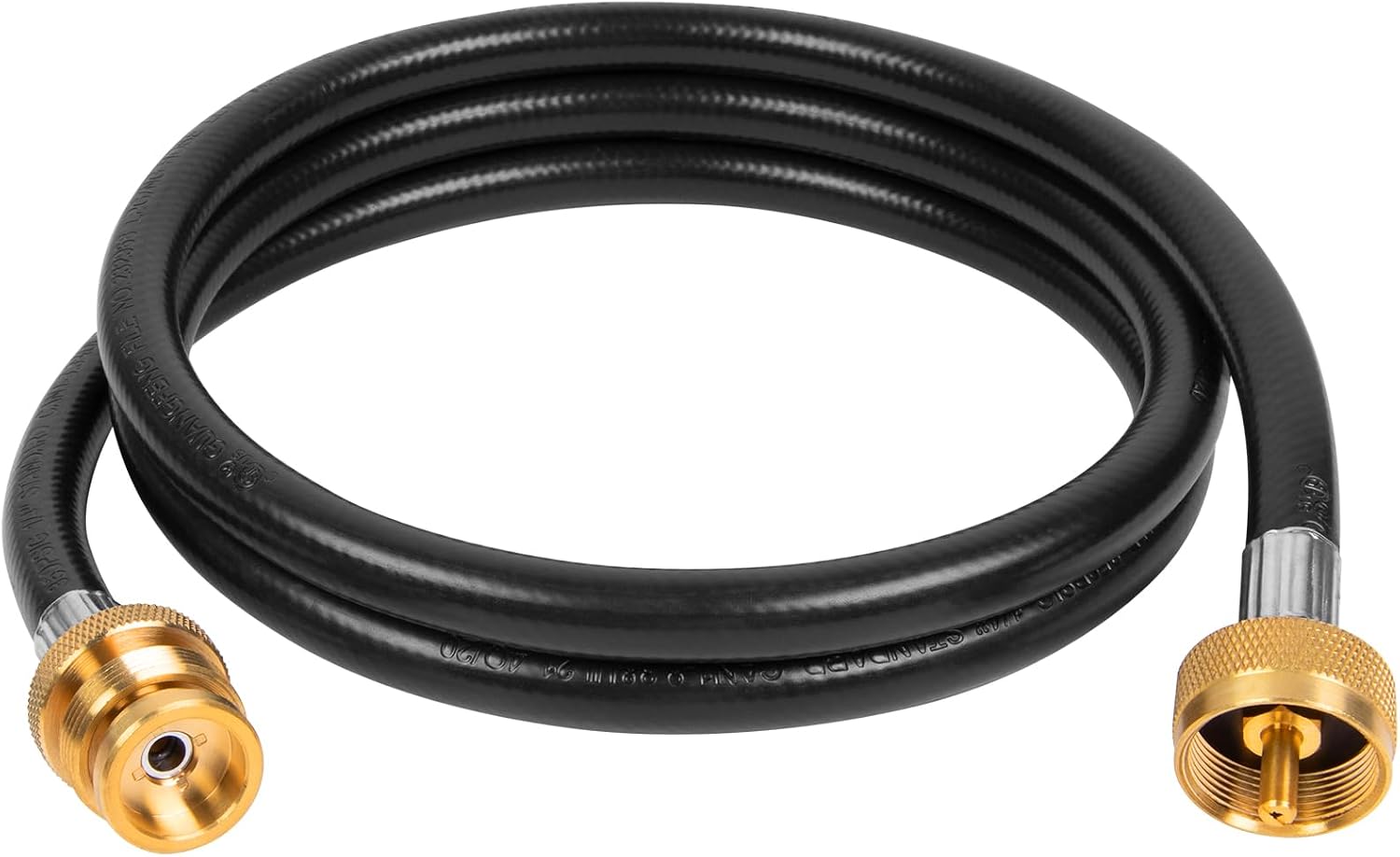 SHINESTAR 5FT Propane Extension Hose for Propane Tree, Tee Adapter | 1"-20 Male to Female Throwaway Cylinder Thread Propane Tank Hose Extension for Camping Stove, Buddy Heater, Weber Q Grill