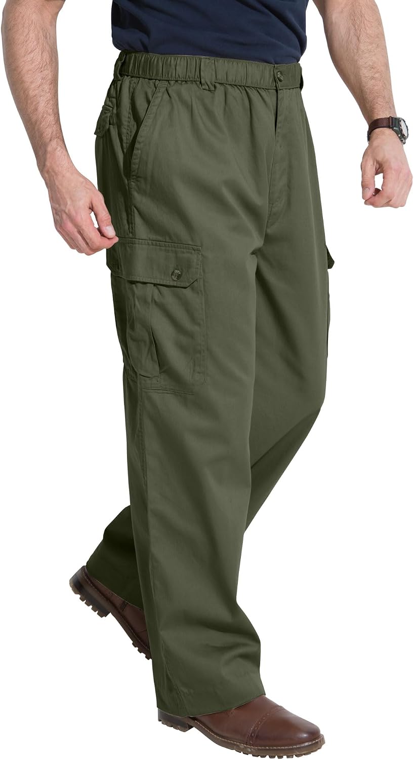 KingSize Knockarounds Full-Elastic Waist Cargo Pants