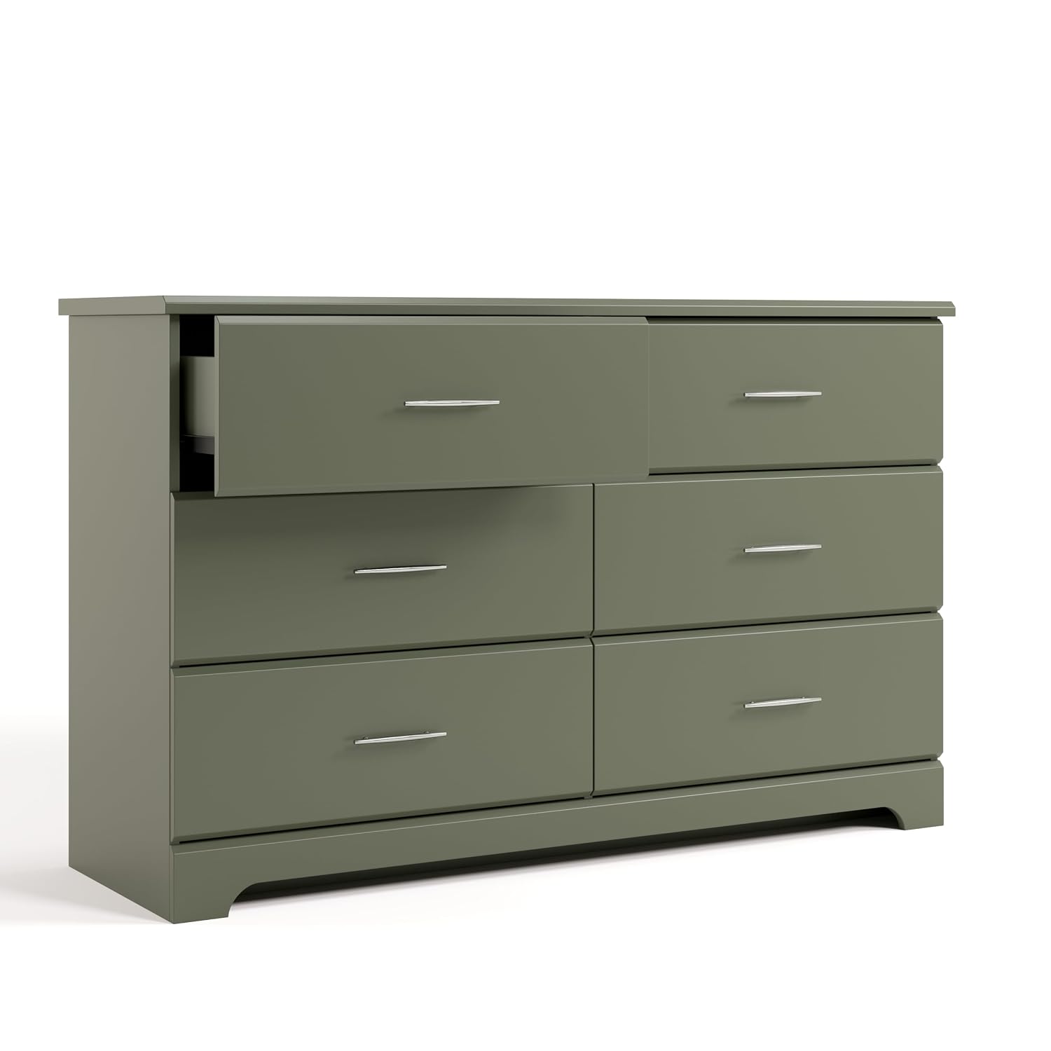 Storkcraft Brookside 2 Drawer Changing Table Dresser, Pebble Gray