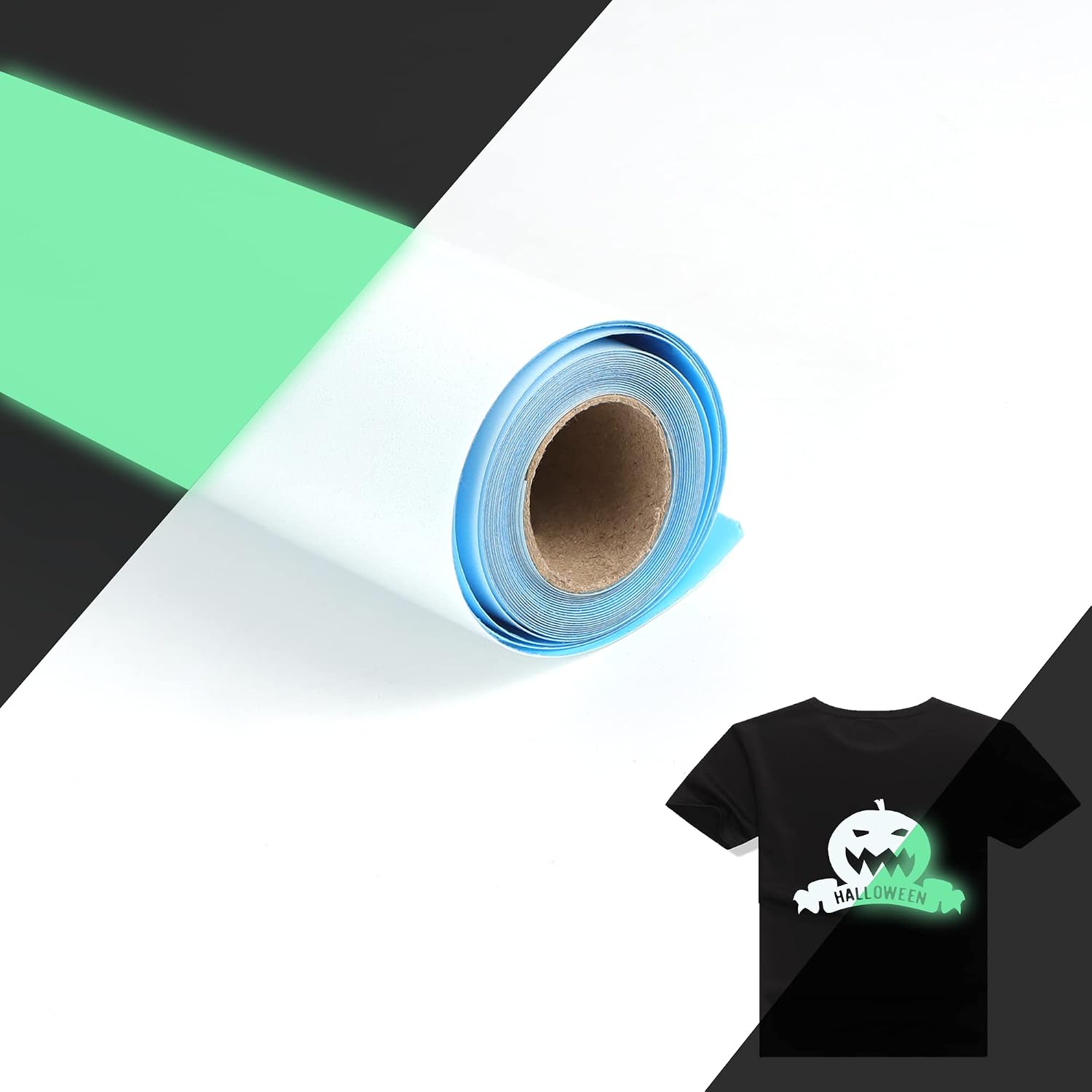 RENLITONG Heat Transfer Vinyl,12 Inch by 10ft White Iron on Vinyl