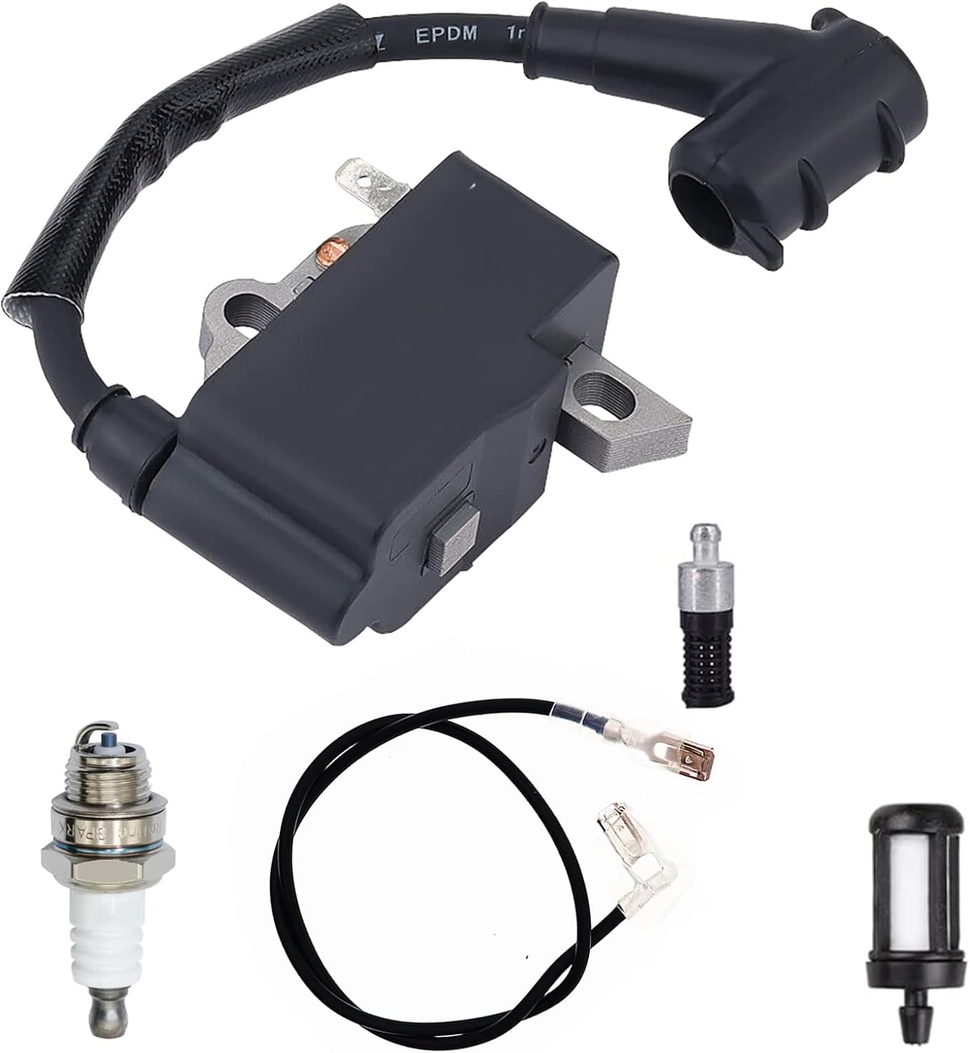 Ignition Coil with Spark Plug Compatible with Stihl MS231 MS251 MS251C Chainsaw Replaces 1143-400-1307