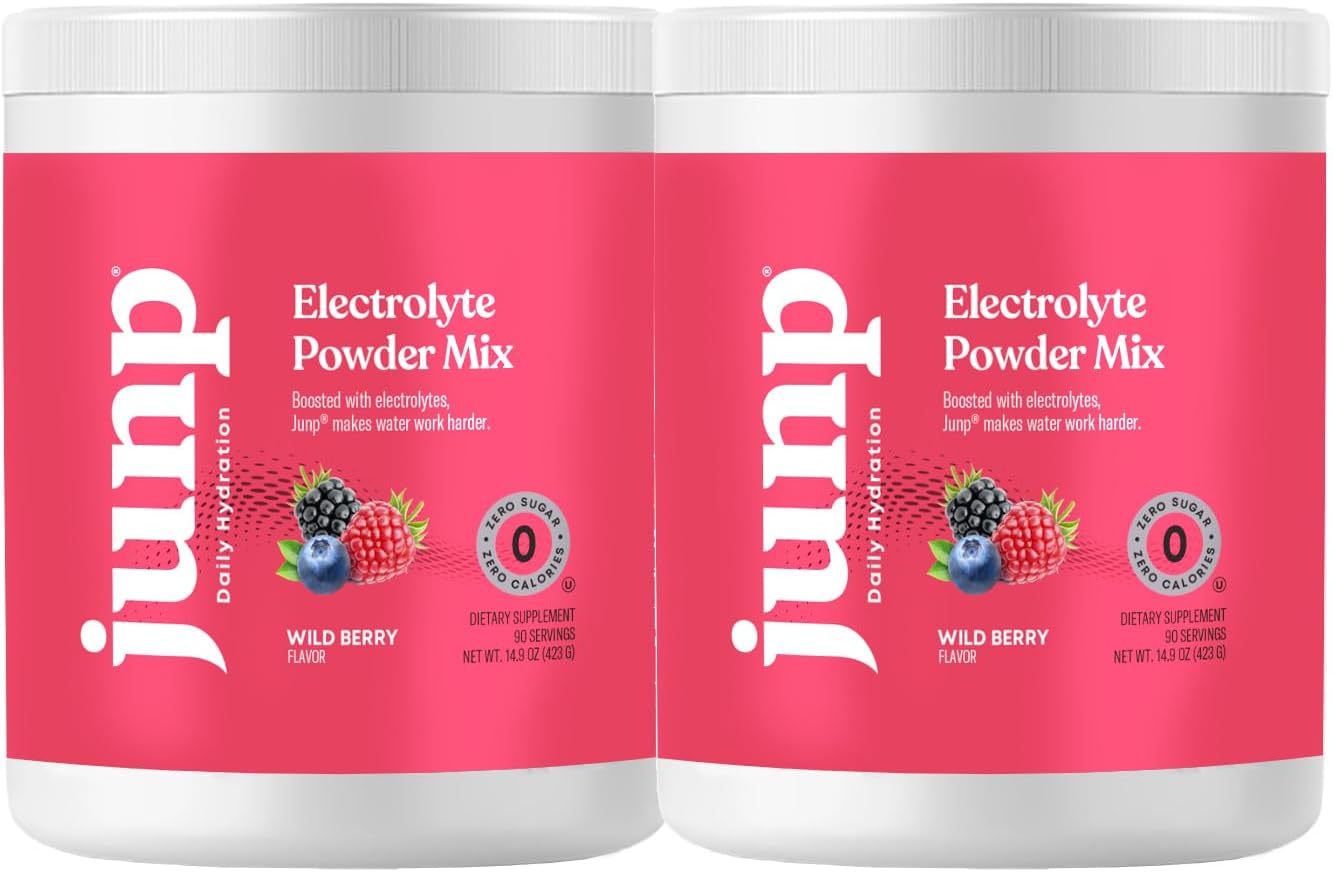 JUNP Electrolytes Powder No Sugar No Carbs – Lemonade Keto Electrolyte Drink Mix - Potassium & Salt Hydration Powder Electrolytes - Zero Calorie
