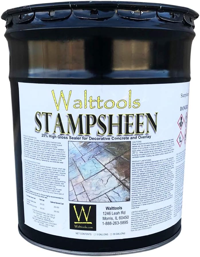 Stampsheen™ | Ultimate Wet Look, High-Gloss, Cure & Seal, Concrete Sealer (1 Gal)