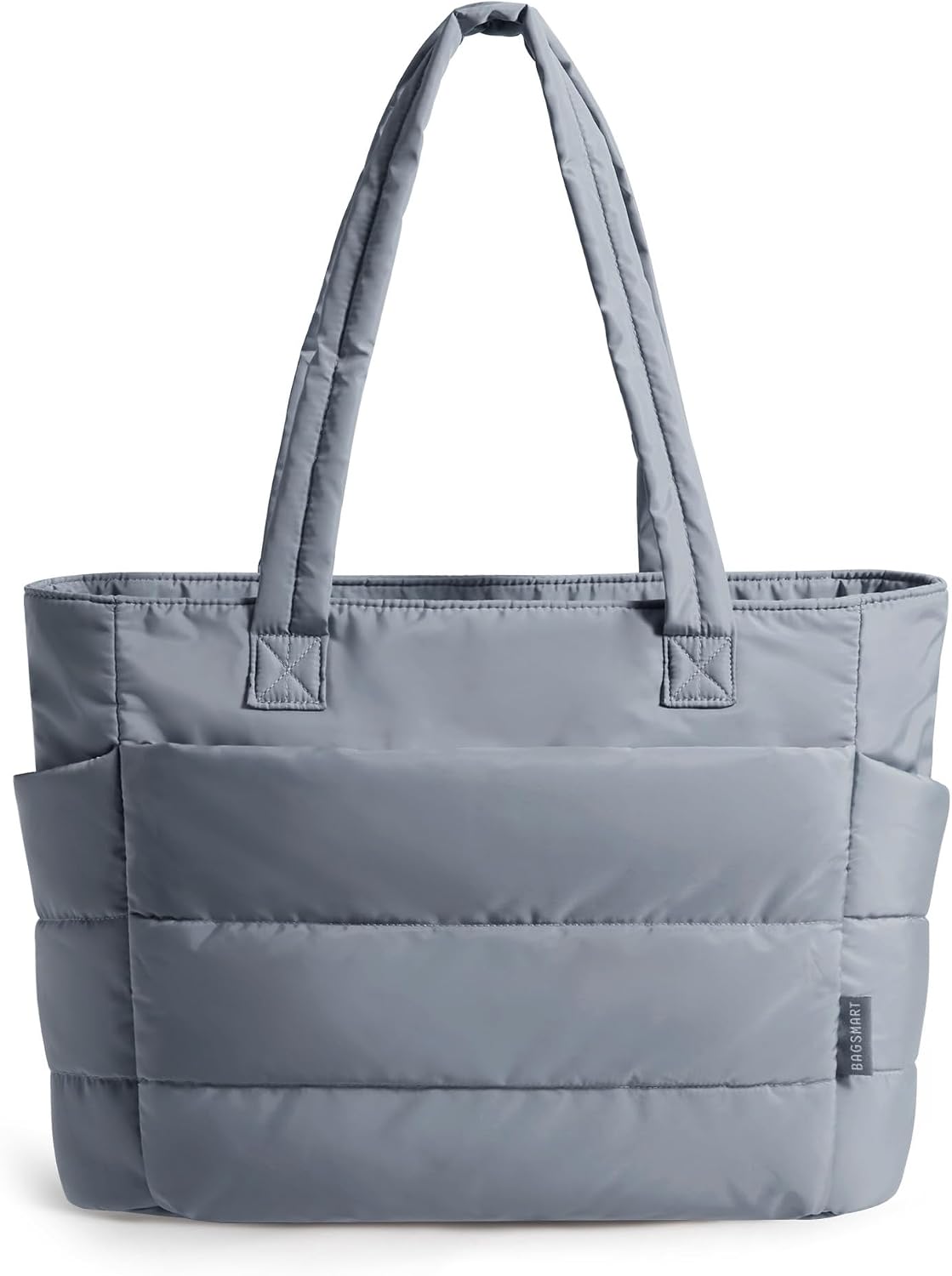 BAGSMART Tote Bag for Women, Lightweight Puffy Tote Bag with Compartments Shoulder Bag Handbag for Travel, Work, Gym | Lightweight