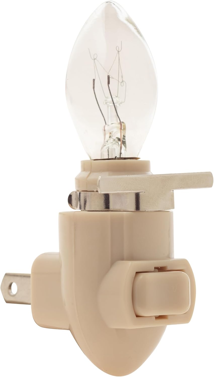 Creative Hobbies Auto On Sensor Plug in Night Light Module Includes 4 Bulbs and 4 Metal Clips, Great for Making Your Own Decorative Night Lights