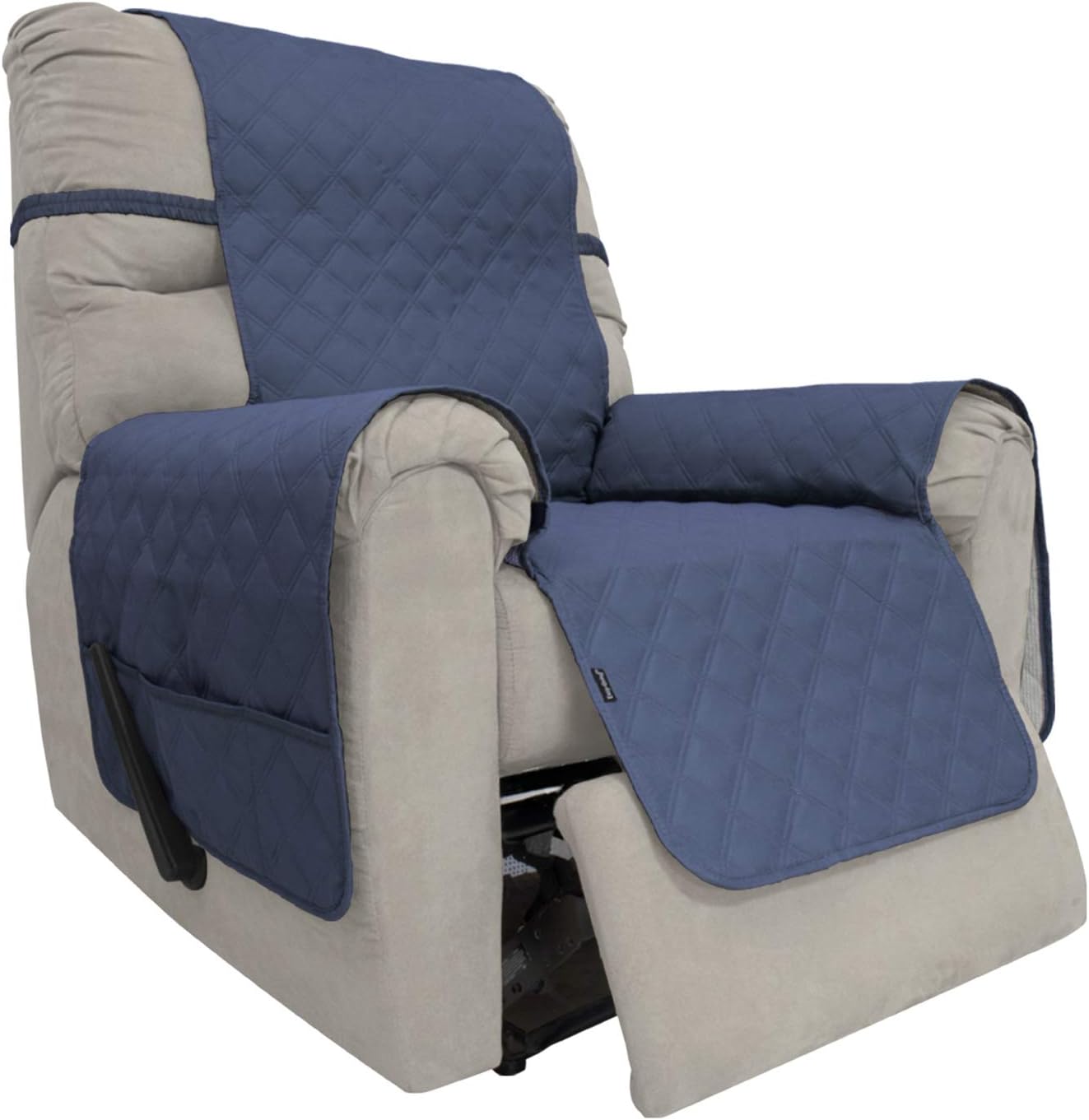 Easy-Going Waterproof Non-Slip Couch Cover, Small Recliner, Chocolate