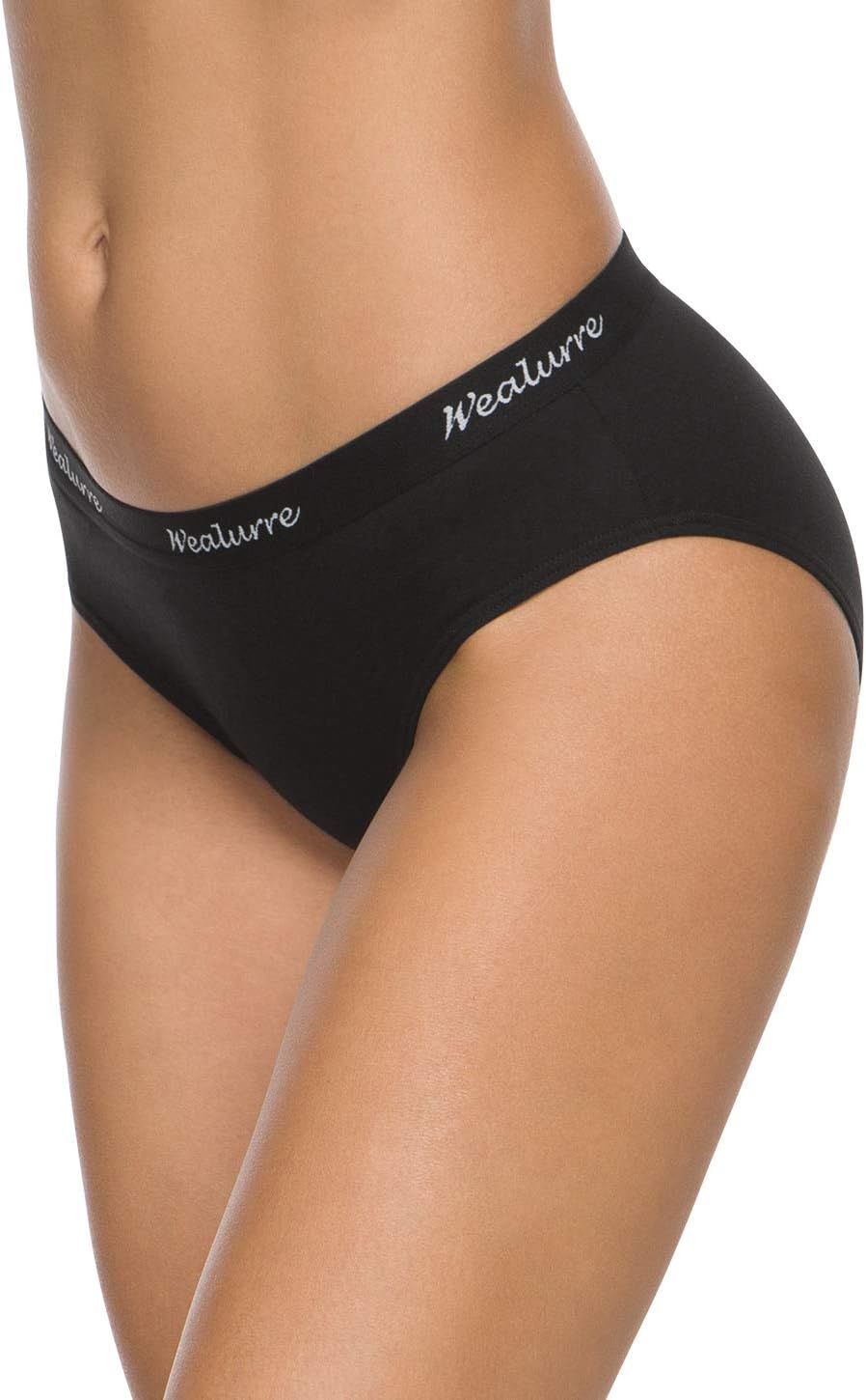 Wealurre Womens Underwear Cotton Bikini Breathable Sport Low Rise Panty for Women Multipack