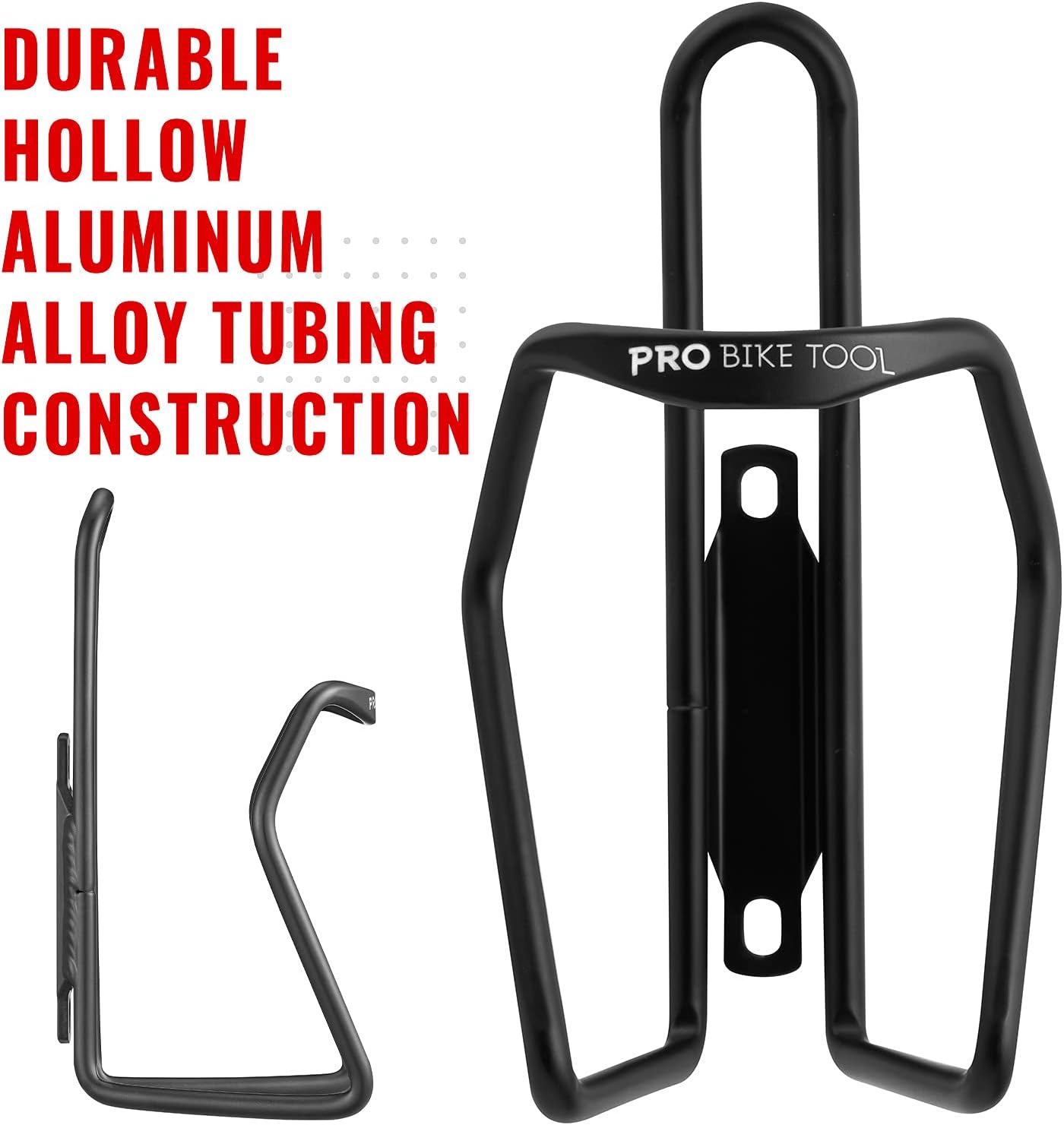 PRO BIKE TOOL Water Bottle Holder for Bikes – Bicycle Bottle Cage & Bike Cup Holder with Secure Grip, Lightweight Cycling Water Bottle Holder for Road Bike & Mountain Bike