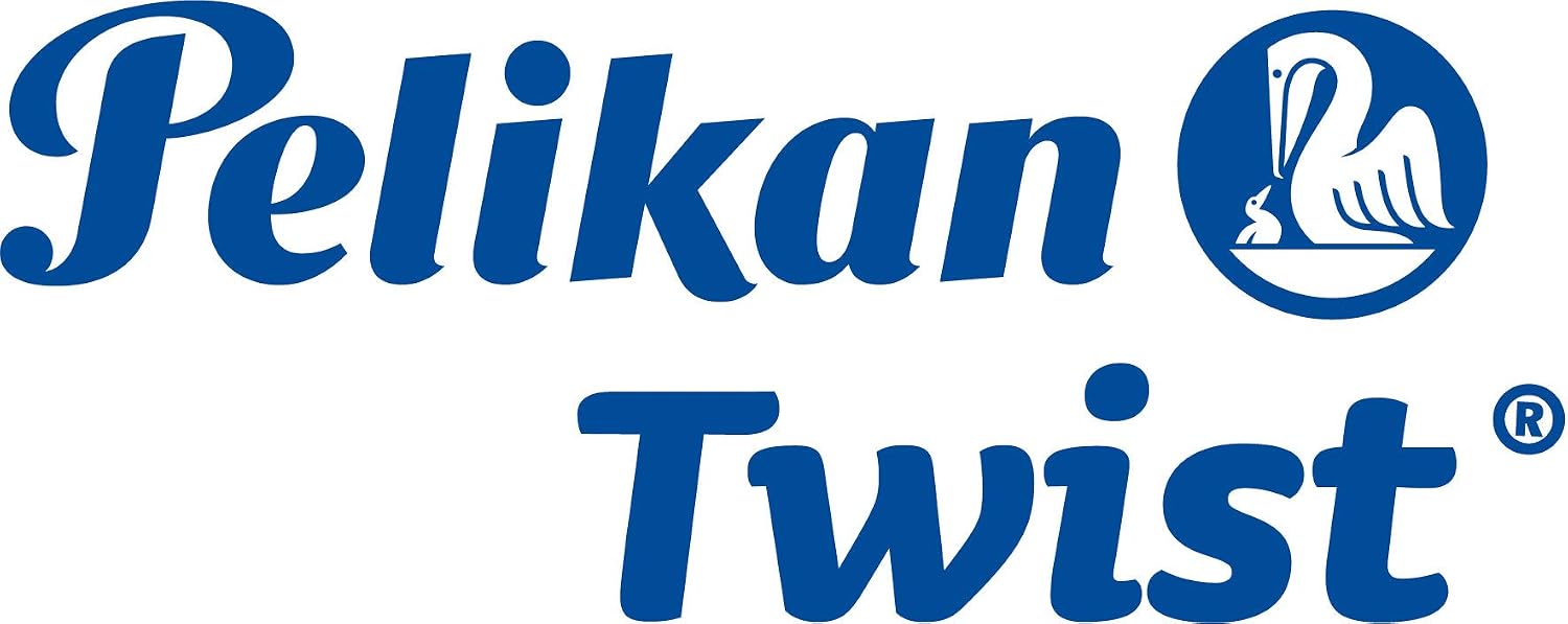 Pelikan Twist Fountain Pen with 1 Ink Cartridge, Medium Nib, Silver, Boxed (947101)