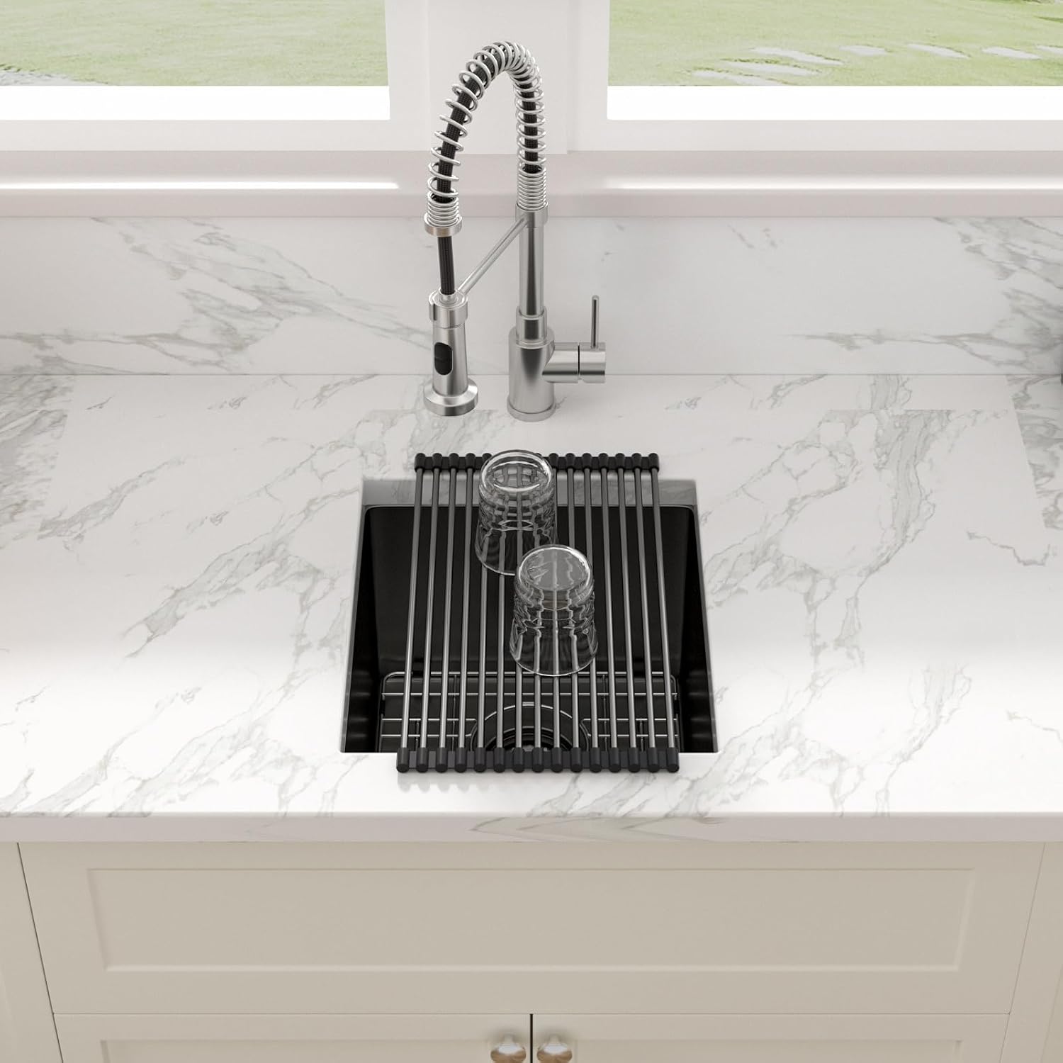 Sarlai 21 Inch Undermount Laundry Sink 21x18x12 Inch Undermount Laundry Utility Sink Deep Single Bowl 16 Gauge Stainless Steel Laundry Tub Sinks