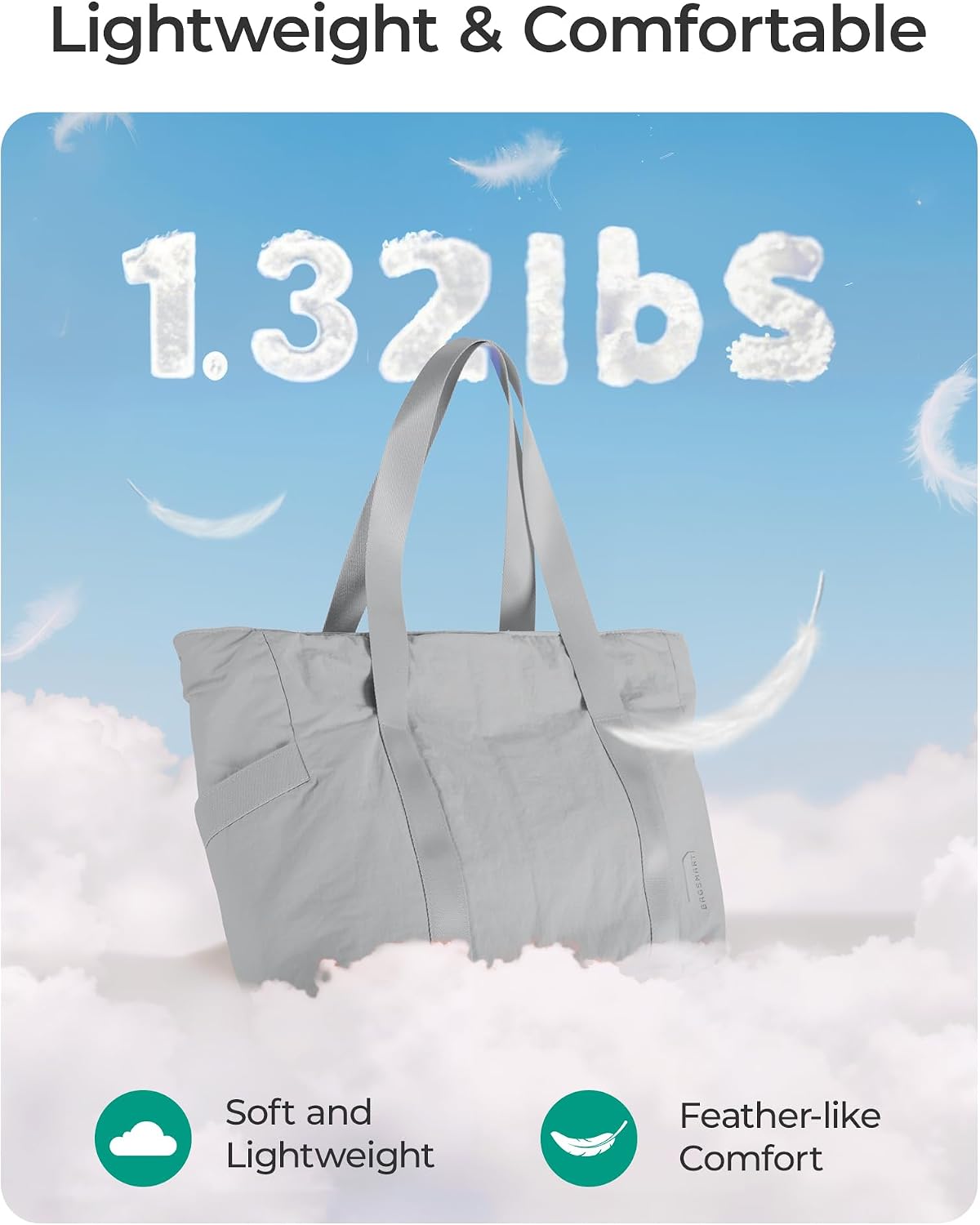 BAGSMART Gym Tote Bag for Women, 24L/28L Travel Tote Yoga Mat Bag