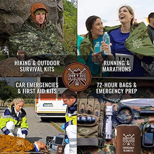 Don’t Die in The Woods – World’s Toughest Emergency Blankets [Camo]