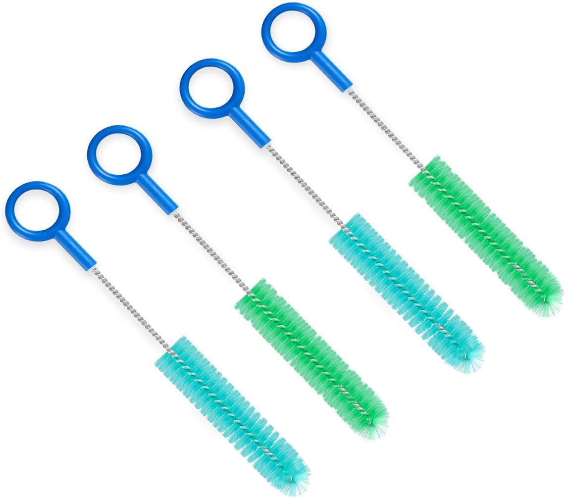CPAP Cleaning Brush Set, 78.7 in Dual-Ended CPAP Hose Brush for 22 mm & 15 mm Tubing, Tube Cleaning Brush & Hose Cleaner Brush with Detail Brush for Mask