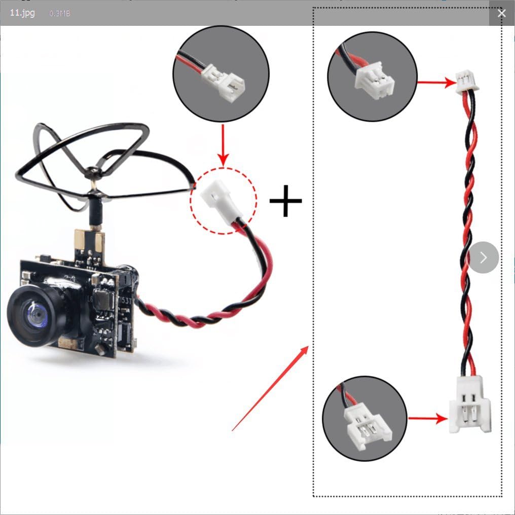 WT02 600TVL Ultra Micro AIO Camera and 200mW 5.8GHz Video Transmitter with Clover Antenna for FPV Indoor Racing