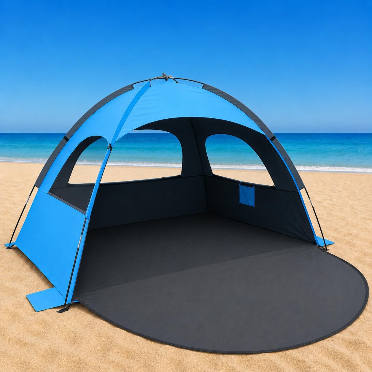 NXONE Beach Tent Sun Shelter, UPF 50+ UV Protection, Easy Setup