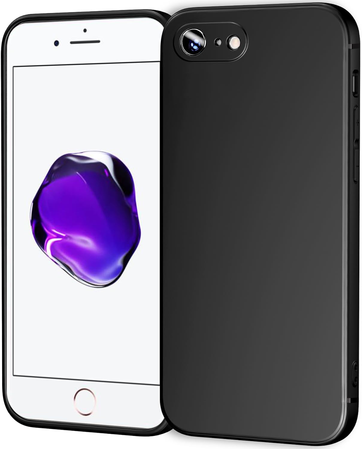 TENOC Phone Case Compatible with iPhone SE (2nd 2020 and 3rd 2022 Generation) & iPhone 7 & iPhone 8, Clear Case Shockproof Protective Bumper Slim Cover for 4.7 Inch