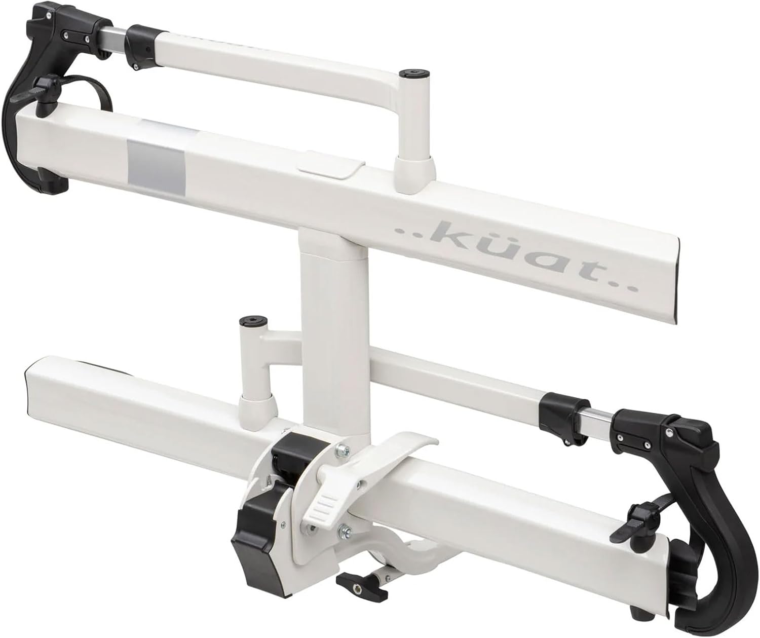Kuat Sherpa 2.0 Compact 2-Bike Transporting Hitch Rack | Durable Lightweight Aluminum Compact 2-Bike Transporting Hitch Rack w/Cable Lock & Foldable Tire Cradles, 40 Lbs per Tray