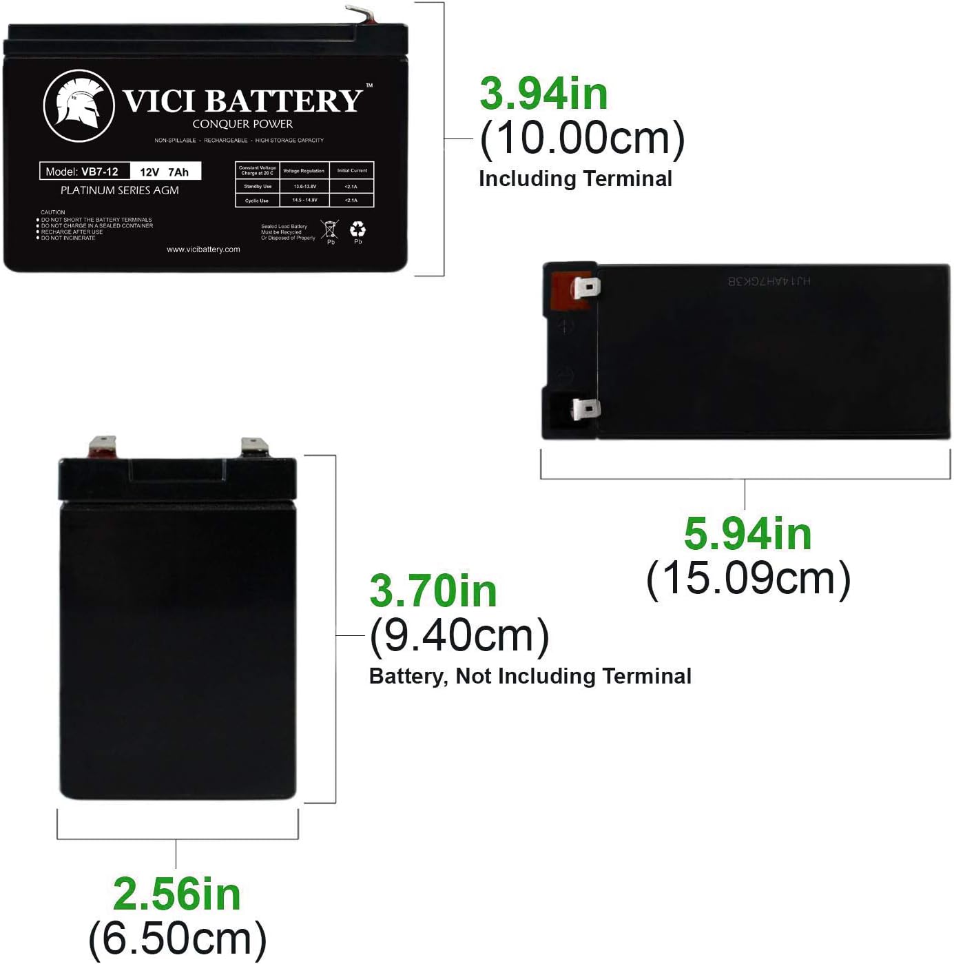 Razor MX350 Dirt Rocket (Versions 9+) compatible replacement scooter battery by VICI Battery Brand - 2 Pack