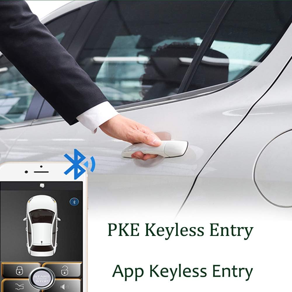 Universal Car Remote Engine Starter Push Engine Start for Car Keyless Entry Lock/Unlock Trunk Release Remote Key or Phone Control Gifts for Man