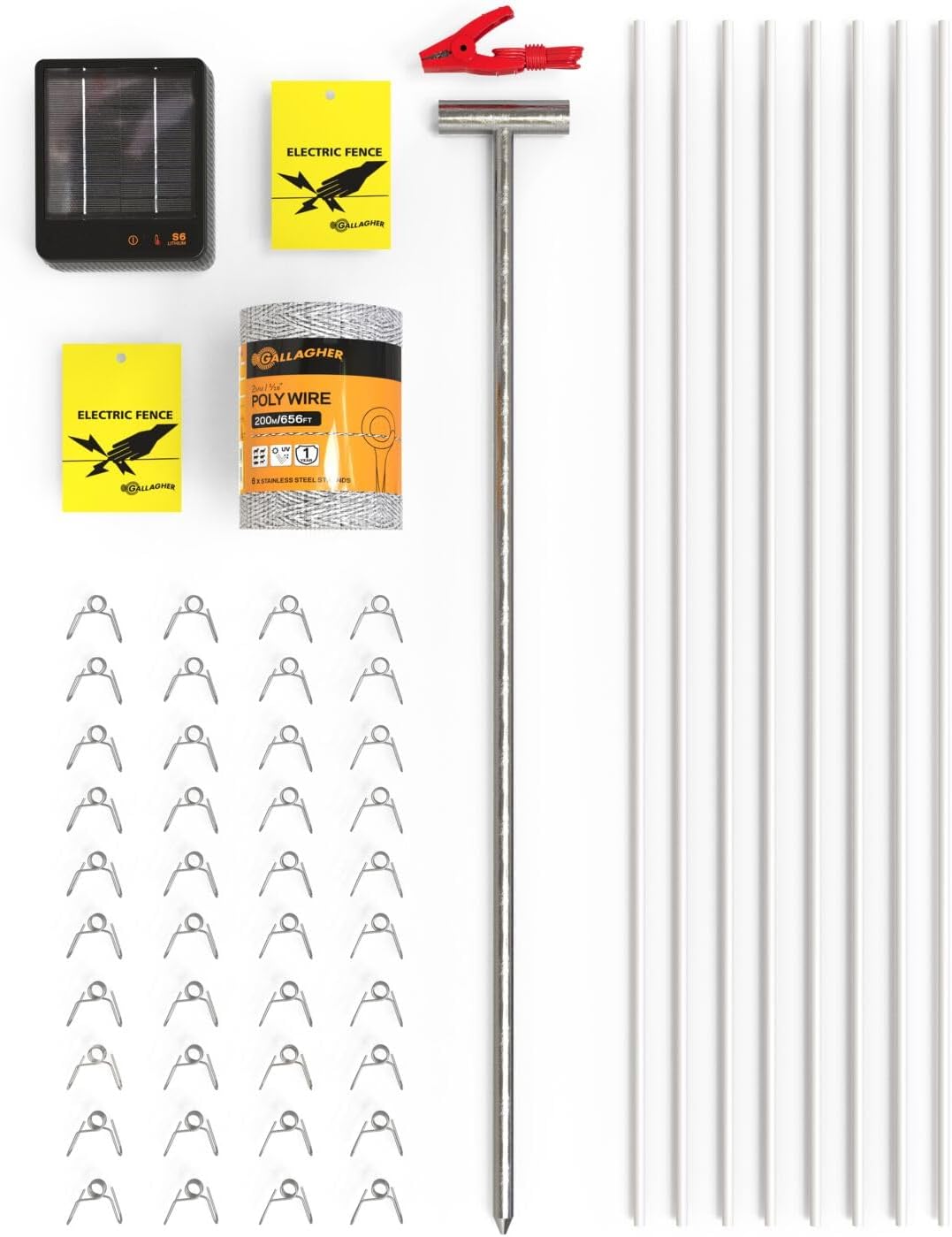 Gallagher Garden & Backyard Pet Protection Kit | Solar Electric Fence Kit for Deer, Rabbits